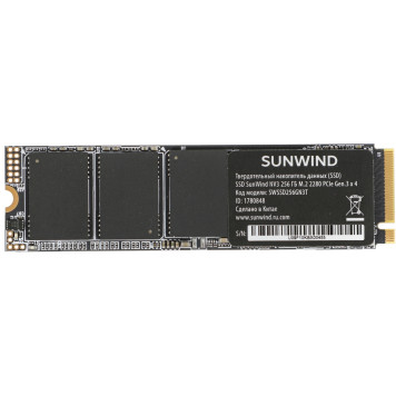 Накопитель SSD SunWind PCIe 3.0 x4 256GB SWSSD256GN3T NV3 M.2 2280 -7