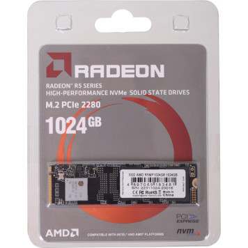 Накопитель SSD AMD PCI-E x4 1Tb R5MP1024G8 Radeon M.2 2280 -2