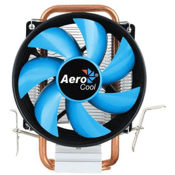 Устройство охлаждения(кулер) Aerocool Verkho 1-3P Soc-FM2+/AM2+/AM3+/AM4/1150/1151/1155 3-pin 28dB Al+Cu 100W 280gr Ret -6