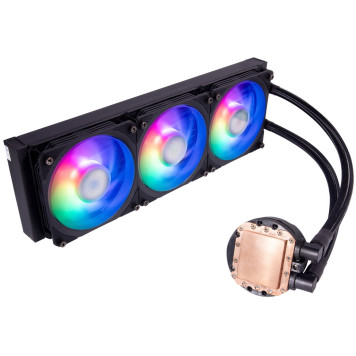 Система водяного охлаждения Cooler Master PL360 Flux ARGB Soc-AM5/AM4/1151/1200/1700 черный 4-pin 32dB Al 250W Ret (MLY-D36M-A23PZ-R1) 