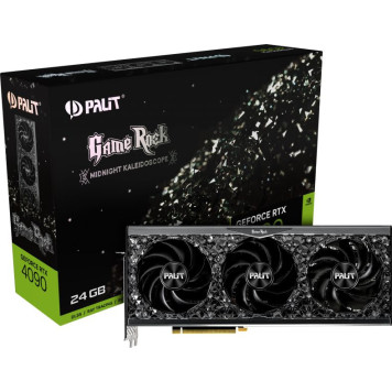 Видеокарта Palit PCI-E 4.0 PA-RTX4090 GAMEROCK NVIDIA GeForce RTX 4090 24576Mb 384 GDDR6X 2235/21000 HDMIx1 DPx3 HDCP Ret -9