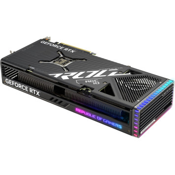 Видеокарта Asus PCI-E 4.0 ROG-STRIX-RTX4070TIS-O16G-GAMING NVIDIA GeForce RTX 4070TI Super 16Gb 256bit GDDR6X 2670/21000 HDMIx2 DPx3 HDCP Ret -5