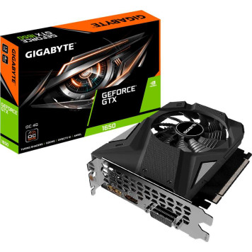 Видеокарта Gigabyte PCI-E GV-N1656OC-4GD NVIDIA GeForce GTX 1650 4096Mb 128 GDDR6 1635/12000 DVIx1 HDMIx1 DPx1 HDCP Ret -3