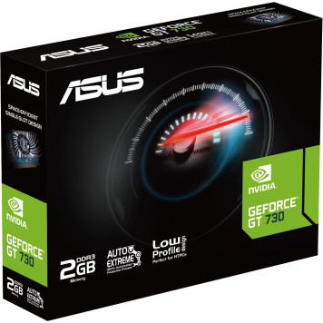 Видеокарта Asus PCI-E GT730-2GD3-BRK-EVO NVIDIA GeForce GT 730 2048Mb 64 DDR3 902/1800 DVIx1 HDMIx1 CRTx1 HDCP Ret -1