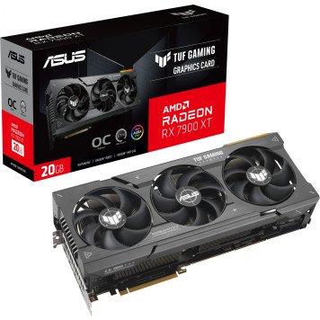 Видеокарта Asus PCI-E 4.0 TUF-RX7900XT-O20G-GAMING AMD Radeon RX 7900XT 20480Mb 320 GDDR6 2175/20000 HDMIx1 DPx3 HDCP Ret -11