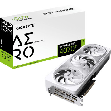 Видеокарта Gigabyte PCI-E 4.0 GV-N407SAERO OC-12GD NVIDIA GeForce RTX 4070 Super 12Gb 192bit GDDR6X 2610/21000 HDMIx1 DPx3 HDCP Ret -4