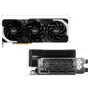 Видеокарта Palit PCI-E 4.0 RTX4080 SUPER GAMINGPRO OC NVIDIA GeForce RTX 4080 Super 16Gb 256bit GDDR6X 2295/23000 HDMIx1 DPx3 HDCP Ret -2