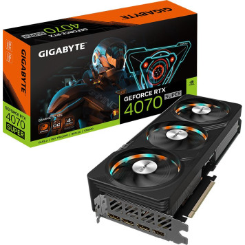 Видеокарта Gigabyte PCI-E 4.0 GV-N407SGAMING OC-12GD NVIDIA GeForce RTX 4070 Super 12Gb 192bit GDDR6X 2475/21000 HDMIx1 DPx3 HDCP Ret -4