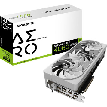 Видеокарта Gigabyte PCI-E 4.0 GV-N408SAERO OC-16GD NVIDIA GeForce RTX 4080 Super 16Gb 256bit GDDR6X 2595/23000 HDMIx1 DPx3 HDCP Ret -4