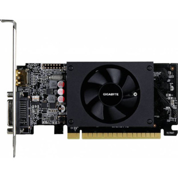 Видеокарта Gigabyte PCI-E GV-N710D5-2GL nVidia GeForce GT 710 2048Mb 64bit GDDR5 954/5010 DVIx1/HDMIx1/HDCP Ret low profile -2
