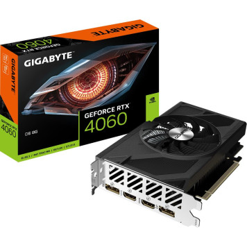 Видеокарта Gigabyte PCI-E 4.0 GV-N4060D6-8GD NVIDIA GeForce RTX 4060 8192Mb 128 GDDR6 2460/17000 HDMIx2 DPx2 HDCP Ret -4