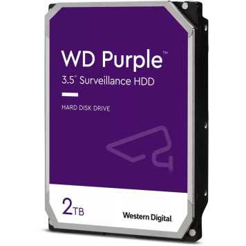 Жесткий диск WD SATA-III 2TB WD23PURZ Surveillance Purple (5400rpm) 256Mb 3.5