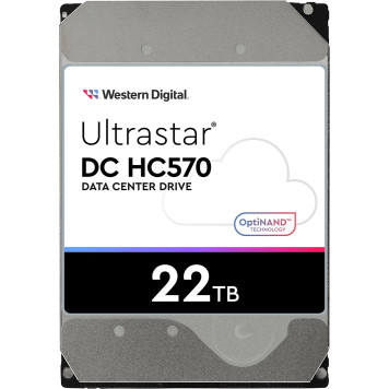 Жесткий диск WD SAS 3.0 22TB 0F48052 WUH722222AL5204 Server Ultrastar DC HC570 512E (7200rpm) 512Mb 3.5