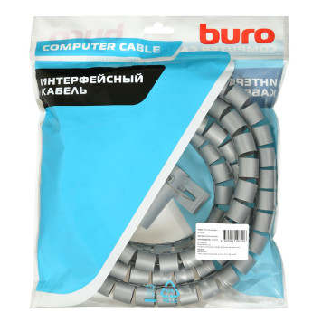 Кабельный органайзер Buro BHP CG22S Spiral Hose 20x2000mm Silver -2