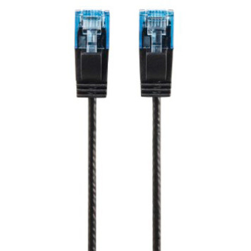 Патч-корд Hama Slim-Flexible UTP 4 пары cat6 0.75м черный RJ-45 (m)-RJ-45 (m) -3