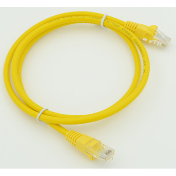 Патч-корд cat5E molded 1м желтый RJ-45 (m)-RJ-45 (m) 