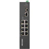 Коммутатор Hikvision DS-3T0310HP-E/HS 8x100Mb 1G 1SFP 6PoE+ 110W неуправляемый