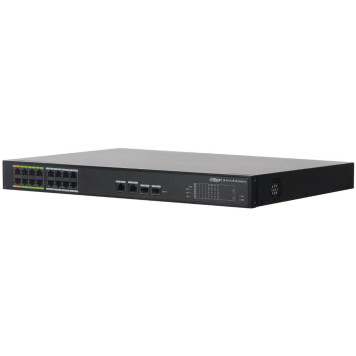 Коммутатор Dahua DH-LR2218-16ET-240 16x100Mb 2G 14PoE+ 240W управляемый 