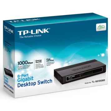 Коммутатор TP-Link TL-SG1008D 8G неуправляемый 