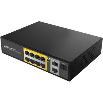 Коммутатор Netis P110GH (L2) 8x100Мбит/с 2x1Гбит/с 1SFP 8PoE 8PoE+ 120W неуправляемый -2