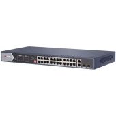 Коммутатор Hikvision DS-3E0528HP-E 26G 2SFP 20PoE+ 370W неуправляемый