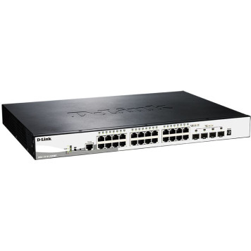 Коммутатор D-Link DGS-1510-28XMP/A1A 24G 24PoE+ 370W настраиваемый -1