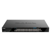 Коммутатор D-Link DGS-1520-28MP DGS-1520-28MP/A1A 24G 2x10G 2SFP+ 24PoE+ 370W управляемый