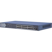 Коммутатор Hikvision DS-3E0526P-E 25G 1SFP 24PoE+ 270W неуправляемый