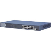 Коммутатор Hikvision DS-3E0518P-E/M 16G 2SFP 16PoE 125W неуправляемый