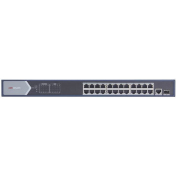 Коммутатор Hikvision DS-3E0526P-E 25G 1SFP 24PoE+ 270W неуправляемый -1