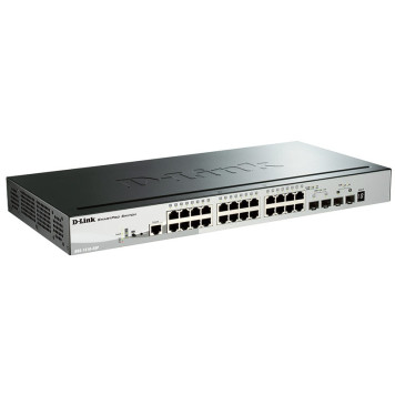 Коммутатор D-Link DGS-1510-28P/A1A 24G 2SFP 2SFP+ 24PoE 193W управляемый -1