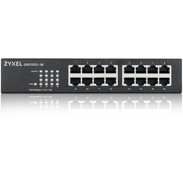 Коммутатор Zyxel GS1100-16 v3 GS1100-16-EU0103F 16G неуправляемый -3