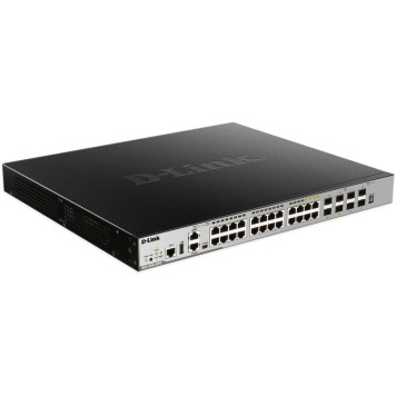 Коммутатор D-Link DGS-3630-28PC/A2ASI (L3) 20x1Гбит/с 4xКомбо(1000BASE-T/SFP) 4SFP+ 24PoE 370W управляемый -1