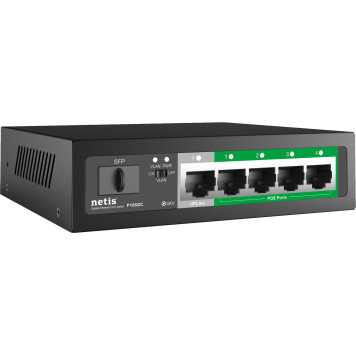 Коммутатор Netis P106GC (L2) 5x1Гбит/с 1SFP 4PoE 60W неуправляемый -3