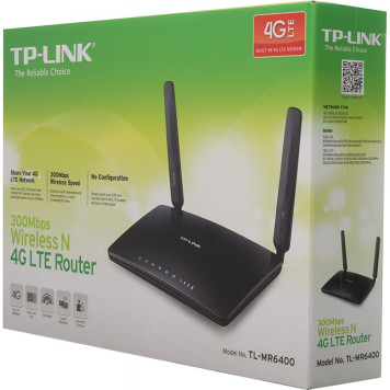 Роутер беспроводной TP-Link TL-MR6400 N300 10/100BASE-TX/4G cat.4 черный -3