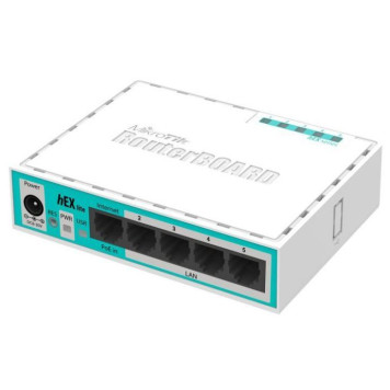 Роутер MikroTik hEX lite (RB750R2) 10/100BASE-TX белый 