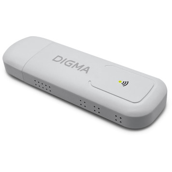 Модем 3G/4G Digma Dongle WiFi DW1960 USB Wi-Fi Firewall +Router внешний белый -1