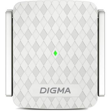 Повторитель беспроводного сигнала Digma D-WR310 (D-WR310V2) N300 Wi-Fi белый 