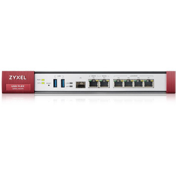 Межсетевой экран Zyxel USG FLEX 200 (USGFLEX200-RU0101F) 10/100/1000BASE-TX/SFP серебристый 