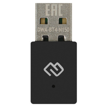 Сетевой адаптер WiFi + Bluetooth Digma DWA-BT4-N150 N150 USB 2.0 (ант.внутр.) 1ант. (упак.:1шт) 