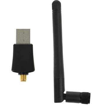 Сетевой адаптер WiFi Digma DWA-N300E N300 USB 2.0 (ант.внеш.съем) 1ант. (упак.:1шт) -3
