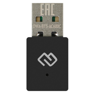 Сетевой адаптер WiFi + Bluetooth Digma DWA-BT5-AC600C AC600 USB 2.0 (ант.внутр.) 1ант. (упак.:1шт) -2
