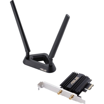 Сетевой адаптер WiFi + Bluetooth Asus PCE-AX58BT AX3000 PCI Express (ант.внеш.съем) 2ант. -1