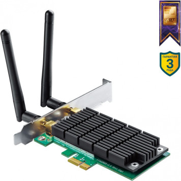 Сетевой адаптер WiFi TP-Link Archer T4E AC1200 PCI Express (ант.внеш.съем) 2ант. -5
