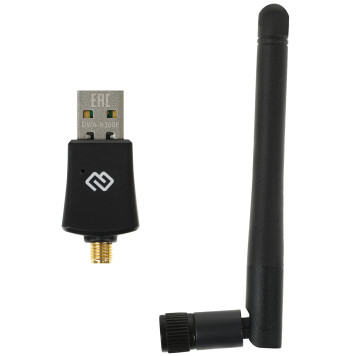 Сетевой адаптер WiFi Digma DWA-N300E N300 USB 2.0 (ант.внеш.съем) 1ант. (упак.:1шт) -2
