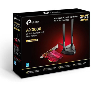 Сетевой адаптер WiFi + Bluetooth TP-Link Archer TX3000E AX3000 PCI Express (ант.внеш.съем) 2ант. -6