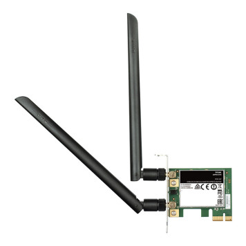 Сетевой адаптер WiFi D-Link DWA-582 PCI Express (ант.внеш.съем) 2ант. -1