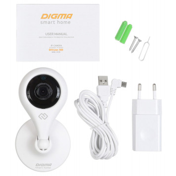 Видеокамера IP Digma DiVision 300 3.6-3.6мм цветная корп.:белый/черный -7